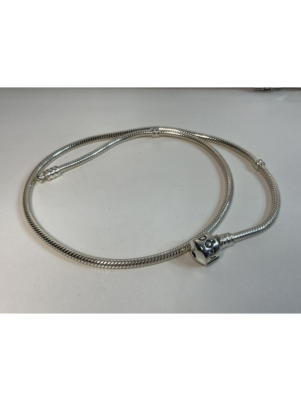 Pandora Snake Chain Necklace 19.75” Barrel Clasp